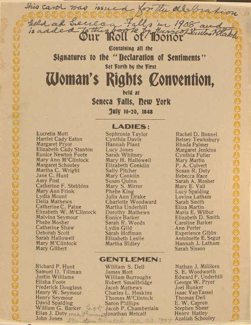 Elizabeth Cady Stanton and Susan B. Anthony, leaders of the women's rights movement