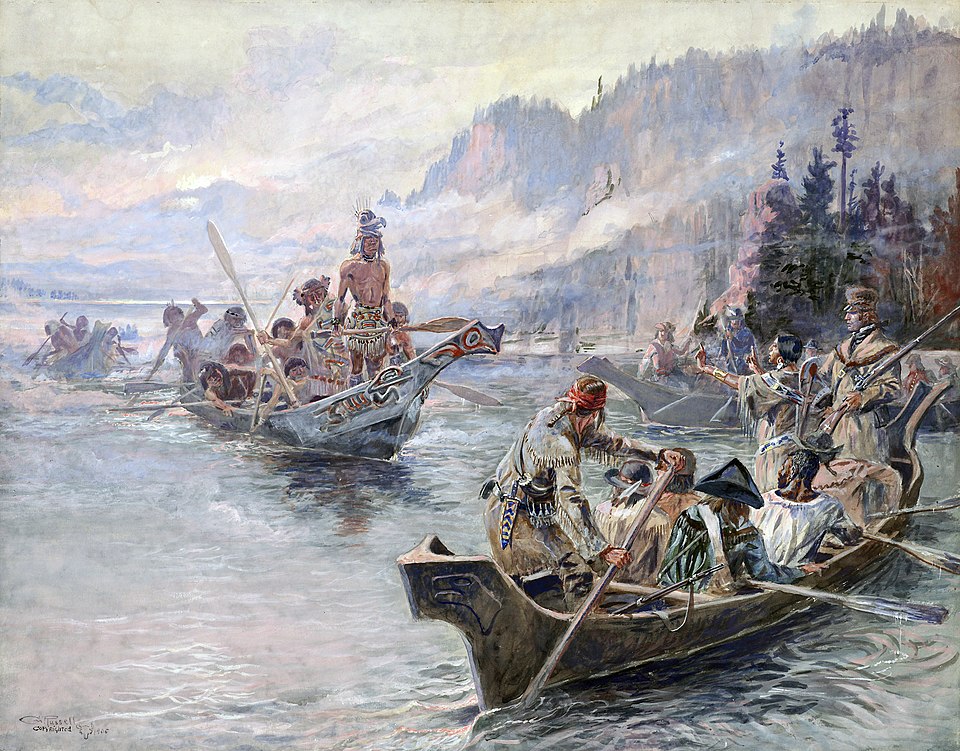Lewis and Clark on the Columbia River. Their expedition mapped the vast territory of the Louisiana Purchase, but the land they &ldquo;discovered&rdquo; was already home to hundreds of Native nations.